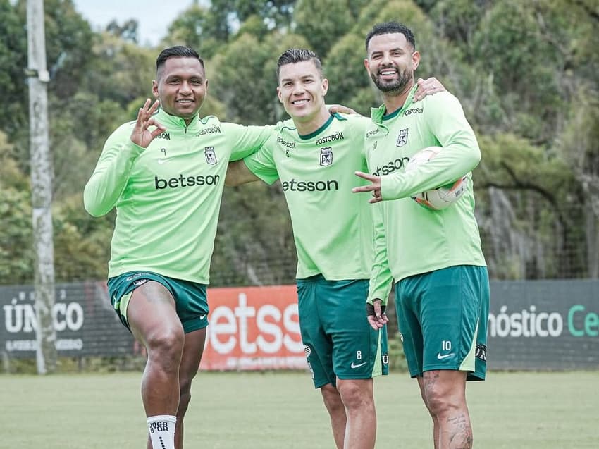 Jogadores do Atlético Nacional Foto: Divulgação / Atlético Nacional