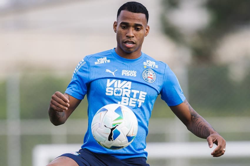 Jean Lucas durante treino do Bahia no CT do Corinthians Foto: Letícia Martins / EC Bahia