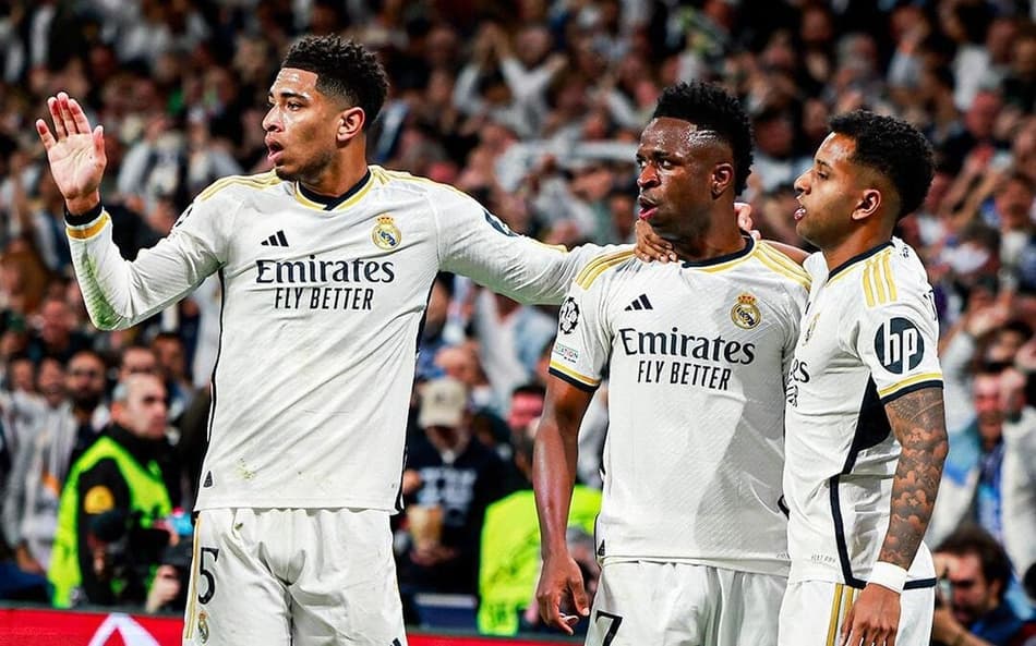 Bellingham, do Real Madrid, rasga elogios a Vini Jr e Rodrygo: ‘Muito humildes’