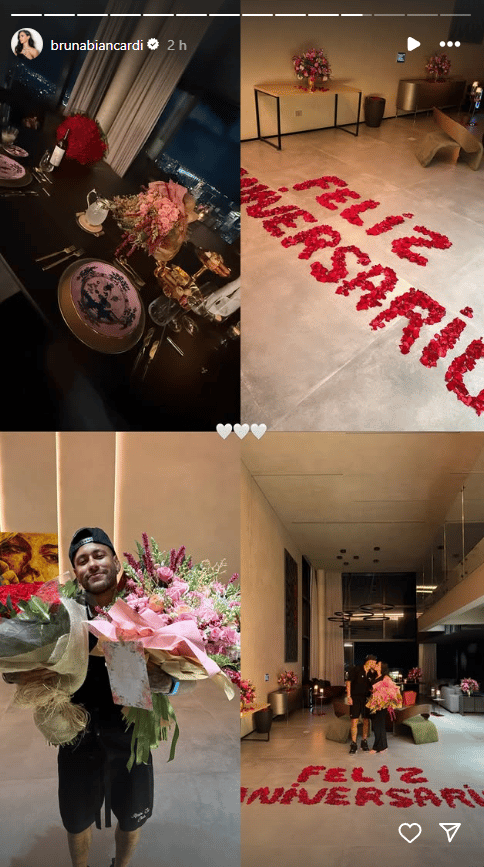 Story da surpresa de Neymar para Bruna Biancardi 2
