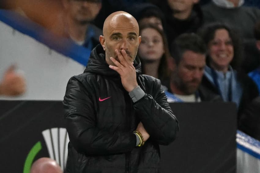 Técnico do Chelsea, Maresca acompanha jogo contra o Légia Varsóvia