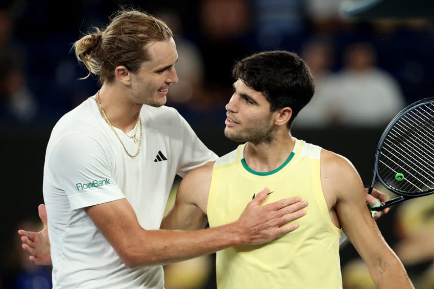 Zverev x Alcaraz no Australian Open
