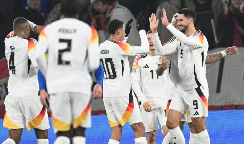 Alemanha goleia a Bósnia e garante classificação às quartas de final da Liga das Nações (Foto: THOMAS KIENZLE / AFP)