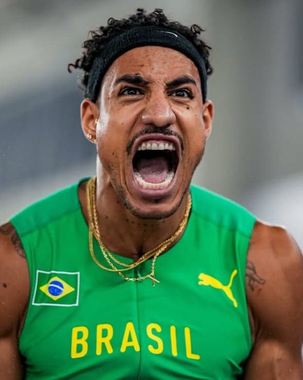 Almir Jr. perdeu a medalha de bronze no Mundial de atletismo por milímetros na prova do salto triplo. (Foto: Divulgação/ Almir Jr.)