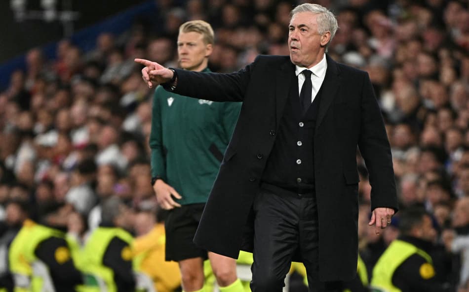 Atitude de Ancelotti com titular revolta torcedores do Real Madrid: ‘Teimosia’