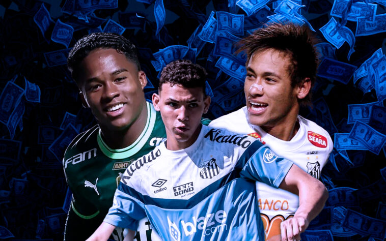 O Santos aceitou a proposta do Chelsea (ING) pelo atacante Deivid Washington. O jovem de 18 anos não treinará mais como jogador do clube e deve se despedir dos companheiros nesta terça-feira (8). Deivid será comprado em definitivo pelo clube inglês por 15 milhões de euros fixos (aproximadamente R$ 81 milhões) e 5 milhões de euros (R$ 27 milhões) estão previstos em formato de bônus por metas atingidas. Confira nesta galeria as 37 maiores vendas de clubes nacionais, de acordo com os dados do site especializado em mercado “Transfermarkt”. O Santos aceitou a proposta do Chelsea (ING) pelo atacante Deivid Washington. O jovem de 18 anos não treinará mais como jogador do clube e deve se despedir dos companheiros nesta terça-feira (8). Deivid será comprado em definitivo pelo clube inglês por 15 milhões de euros fixos (aproximadamente R$ 81 milhões) e 5 milhões de euros (R$ 27 milhões) estão previstos em formato de bônus por metas atingidas. Confira nesta galeria as 37 maiores vendas de clubes nacionais, de acordo com os dados do site especializado em mercado “Transfermarkt”.