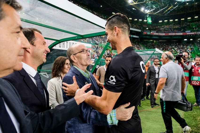 Aurélio Pereira e Cristiano Ronaldo