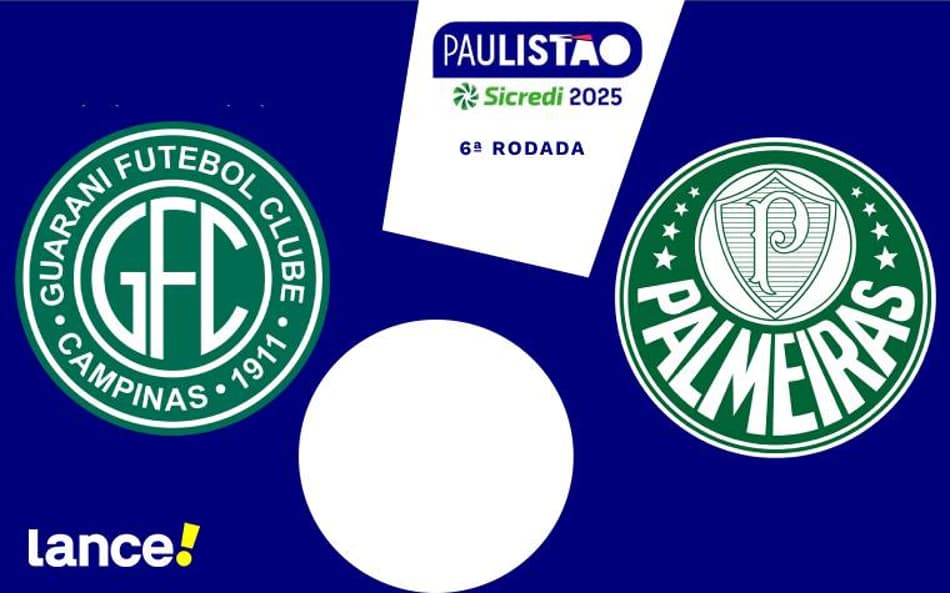 Guarani x Palmeiras: onde assistir, horário e escalações do jogo pelo Campeonato Paulista
