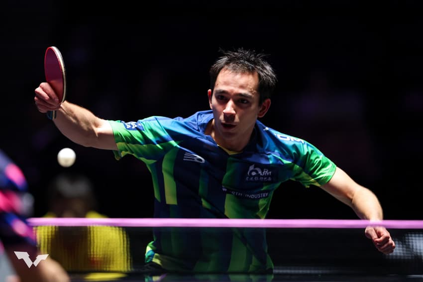 Hugo Calderano chegou às quartas de final do WTT Champions em Incheon