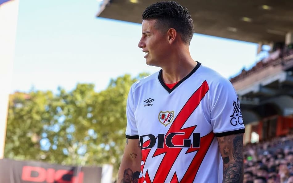 Ex-São Paulo, James Rodríguez rescinde com Rayo Vallecano