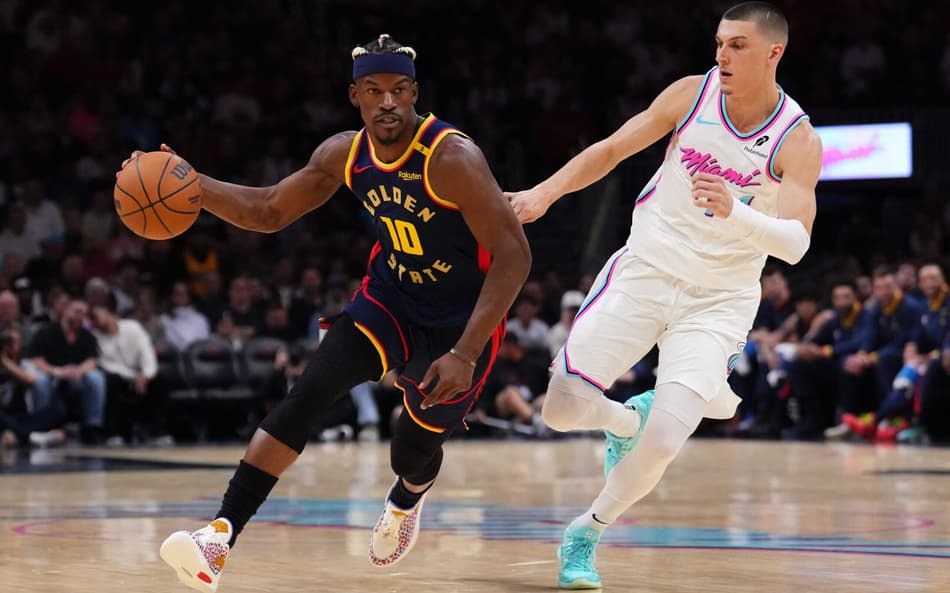 Reencontro de Jimmy Butler com Heat é marcado por atropelo de Warriors