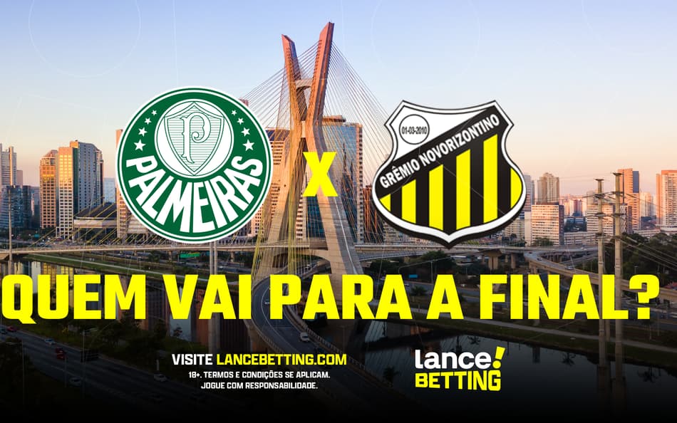 Ambos marcam! Coloque R$100 e fature R$220 para gols de Palmeiras e Novorizontino!