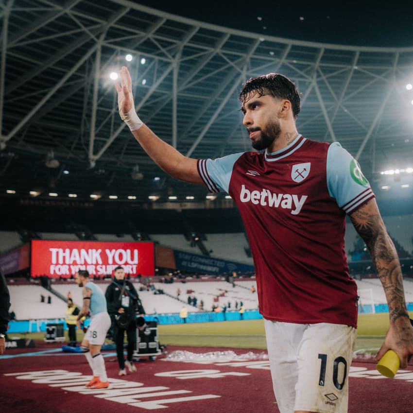 O West Ham, de Lucas Paquetá, recebe o Bournemouth pela 31ª rodada da Premier League(Foto: Reprodução/West Ham)