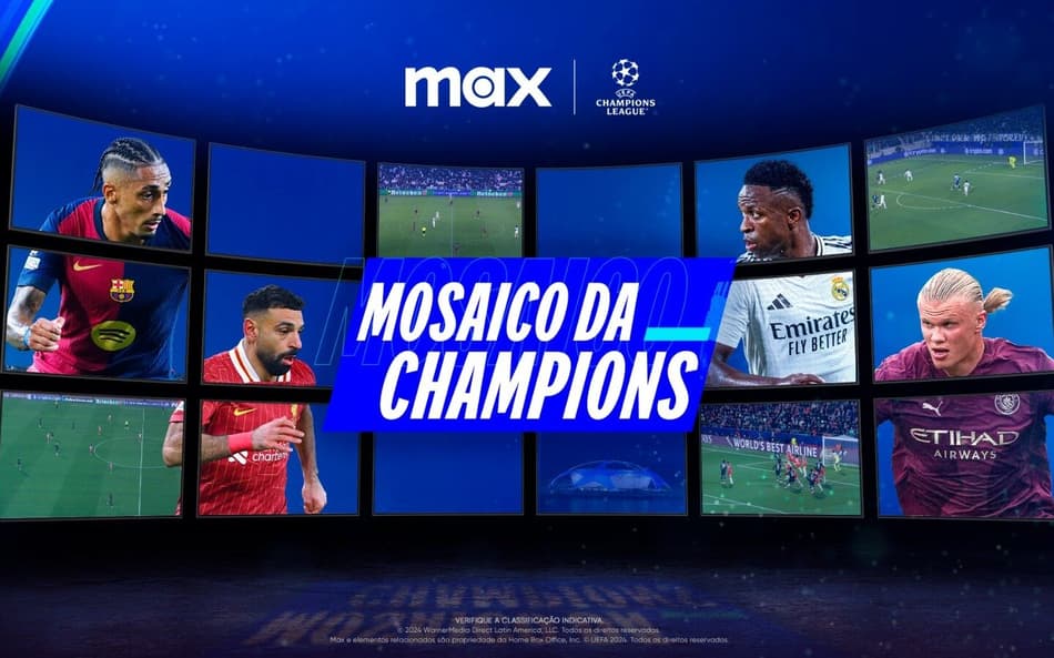 TNT Sports terá mosaico com 18 jogos simultâneos da Champions
