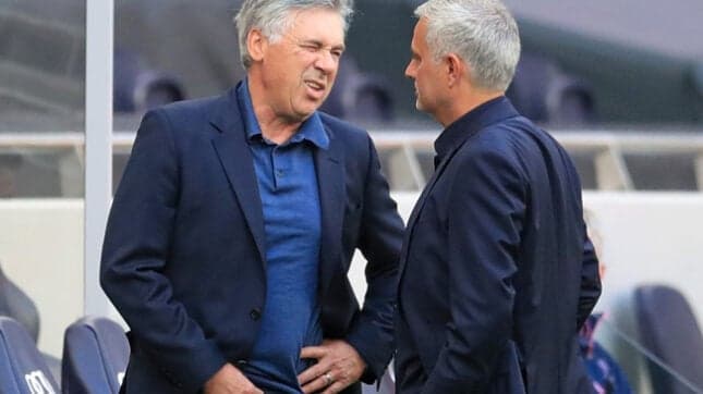 José Mourinho e Carlo Ancelotti