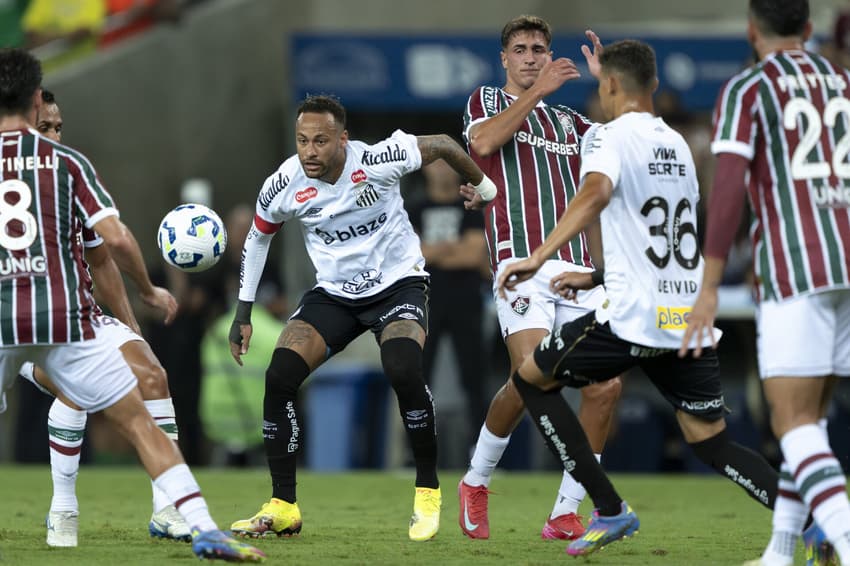 Neymar em Fluminense x Santos