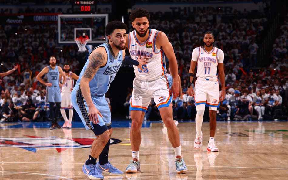 Thunder atropela Grizzlies em vitória por 51 pontos em estreia nos playoffs da NBA
