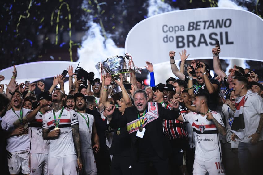 O São Paulo foi o campeão da Copa do Brasil 2023. Foto: Ettore Chiereguini/AGIF