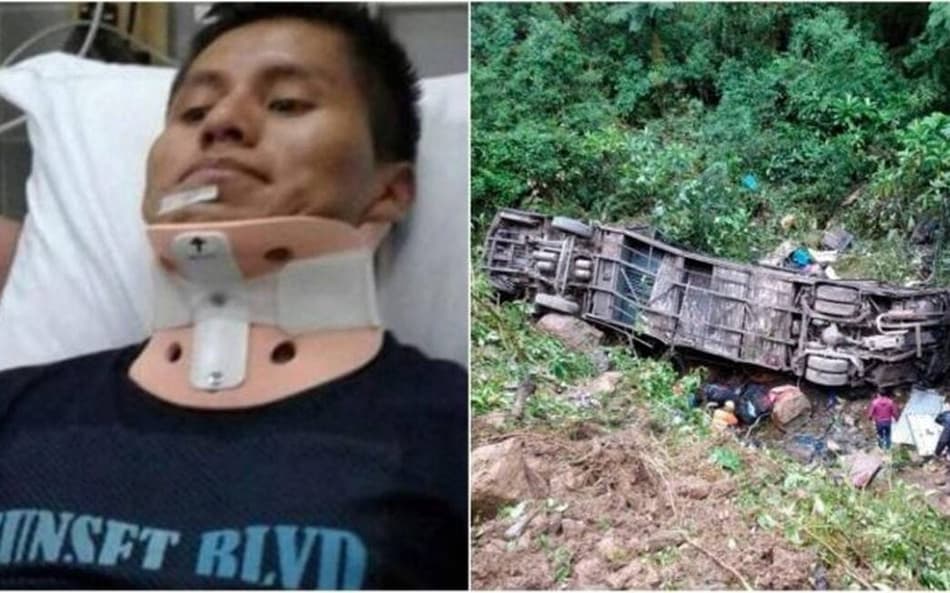 Quando um sobrevivente do acidente da Chapecoense escapou de capotamento de ônibus