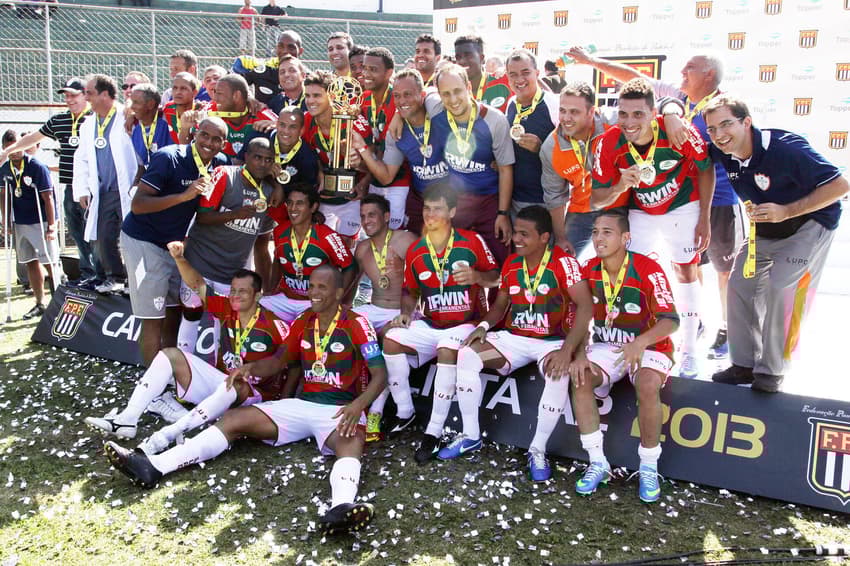 A Portuguesa venceu o Paulistão A2 em 2013 (Foto: Moises Nascimento/AGIF)