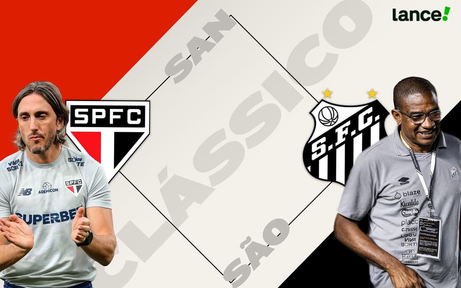 Do caos à calmaria: Zubeldía e César Sampaio representam extremos em São Paulo x Santos