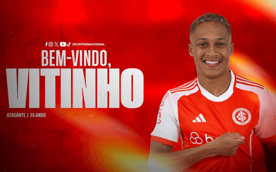 Mercado da Bola: Internacional anuncia a contratação do meia-atacante Vitinho