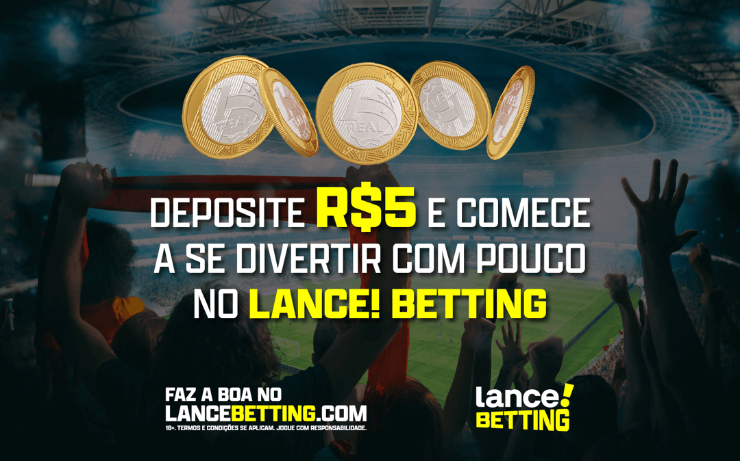 No Lance! Betting, com apenas R$5 você já entra em campo