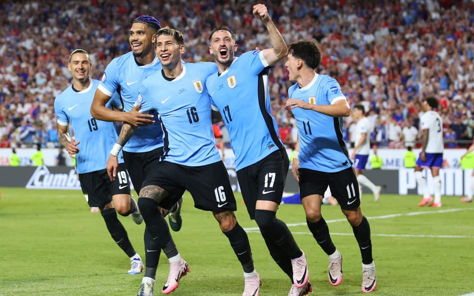 Uruguai vence, avança às quartas em primeiro e elimina os Estados Unidos da Copa América