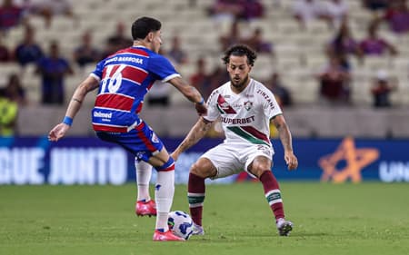 Guga na partida entre Fluminense e Fortaleza, pelo Brasileirão. (Foto: Marcelo Gonçalves/FFC)