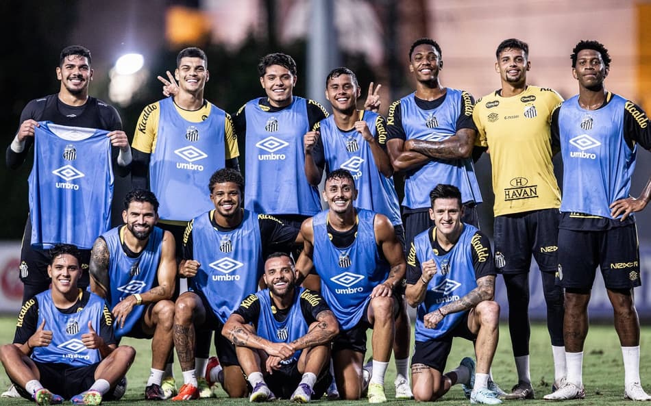 Com desfalques, o Santos encerra a preparação para o duelo contra Bragantino