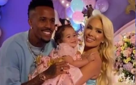 Eder-Militao-e-Karoline-Lima-no-aniversario-de-um-ano-da-Cecilia-Foto-Divulgacao-Instagram-aspect-ratio-512-320
