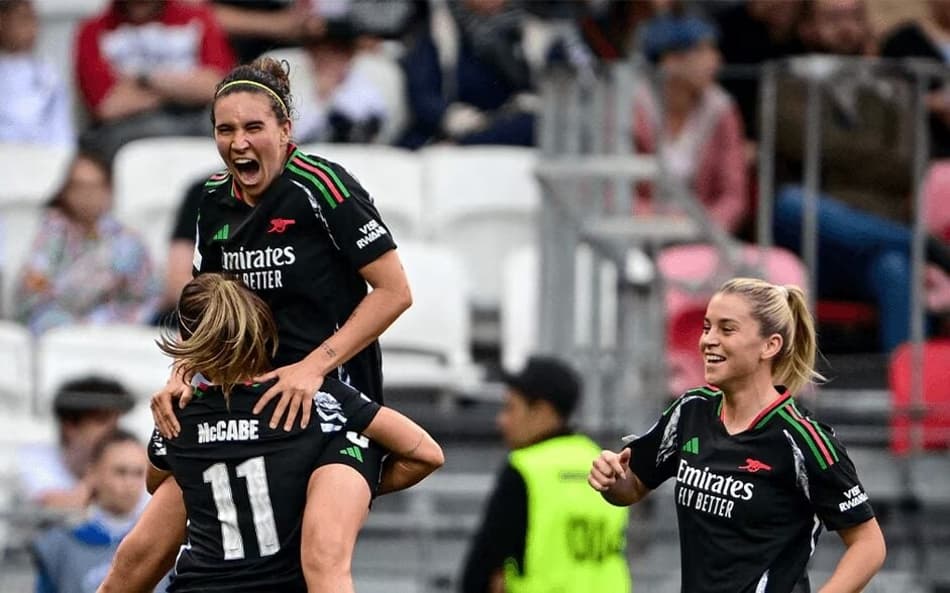 Arsenal elimina Lyon e enfrenta o Barcelona na final da Champions Feminina