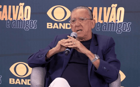 Galvão Bueno, ex-narrador do grupo Globo, estreia seu novo programa nos canais Band (Foto: Reprodução)